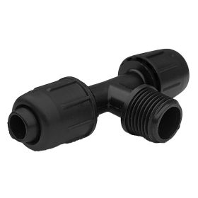   IRR T-idom 16mm x 3/4" x 16mm külső menetes, gyorskötő idom