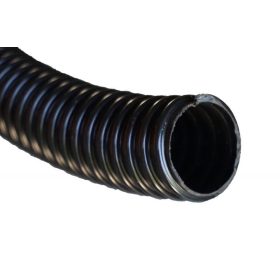   Spiráltömlő 32mm belső átmérő tóhoz, hajlékony, nem nyomásálló, fekete 30m/tek egész tekercs