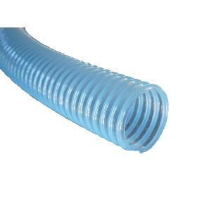   Spiráltömlő 25mm belső átmérő tóhoz, hajlékony, nem nyomásálló szürke áttetsző méretre vágott