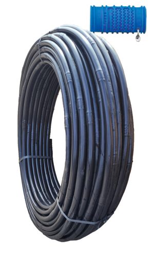 Csepegtetőcső D:16mm 20cm galv. 40mil=1mm parkba, kertekbe  100m-es 2l/h