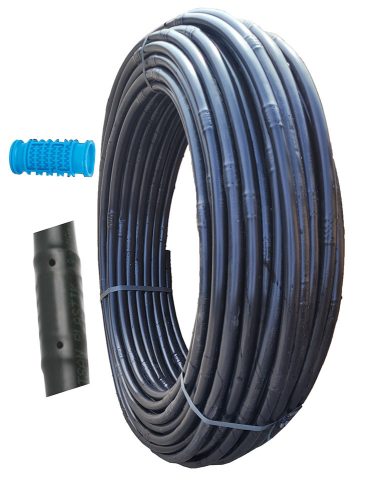 Csepegtetőcső D:16mm 33cm falv. 40mil=1mm parkba, kertekbe  100m-es 2-4l/h