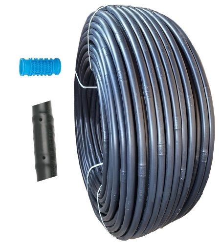 Csepegtetőcső D:16mm 33-50-75-100cm falv. 40mil=1mm parkba, kertekbe  400m-es 2-4l/h