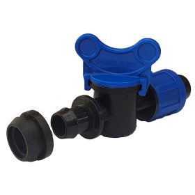   Fordított szorítású csepegtetőcső csapos indító 20mm x körmös, 16-os gumigyűrűvel