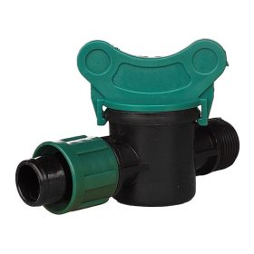   Tape csepegtető szalag indító csap 22mm x 3/4" külső menetes (zöld) 6-15miles szalaghoz, nagy átfolyású