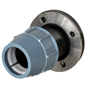 KPE karimás csatlakozó 90x3, DN80