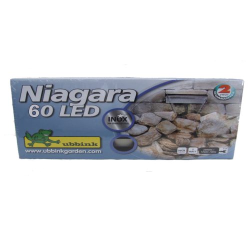 Niagara 60cm INOX vízeséselem +35LED világítással