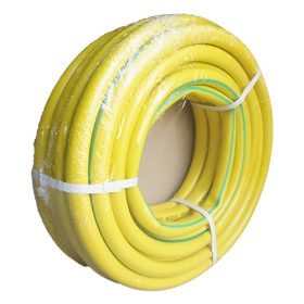   Locsolótömlő 3/4" 3 rétegű 25m sárga kék csíkkal Sertsan